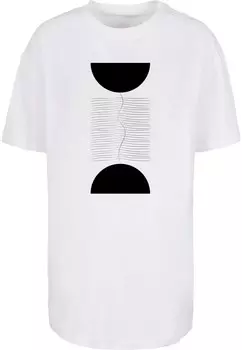 Футболка Merchcode Shirt Abstract Lines, белый