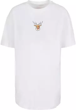 Футболка Merchcode Shirt Christmas Cute Deer, белый