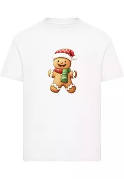 Футболка Merchcode Shirt Christmas Ginger, белый