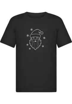 Футболка Merchcode Shirt Christmas Santa, черный