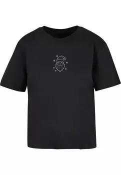 Футболка Merchcode Shirt Christmas Santa, черный
