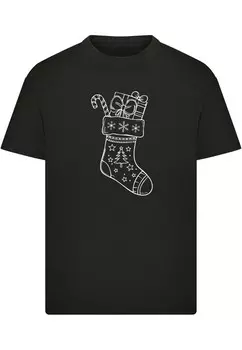 Футболка Merchcode Shirt Christmas Socks, черный