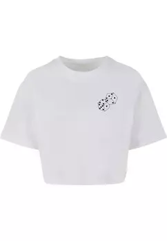 Футболка Merchcode Shirt Heart Dice, белый