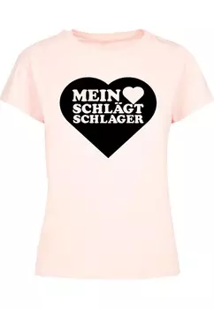 Футболка Merchcode Shirt Herz, розовый