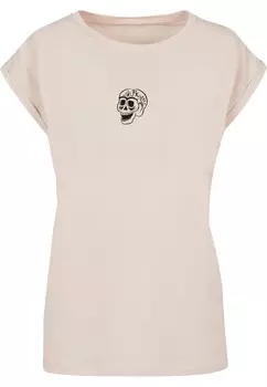 Футболка Merchcode Shirt Kahlo - Skeleton, песочный
