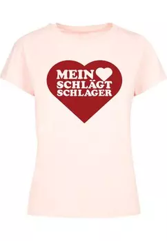 Футболка Merchcode Shirt MHSS Herz, розовый