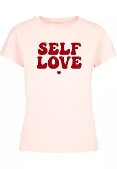 Футболка Merchcode Shirt Self Love, розовый