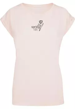 Футболка Merchcode Shirt Spring Vibes, розовый