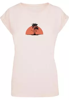 Футболка Merchcode Shirt Summer - Beach, розовый