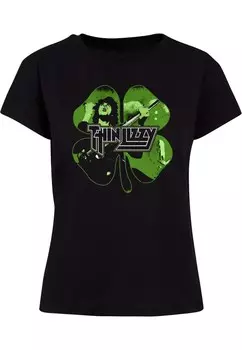 Футболка Merchcode Shirt Thin Lizzy - Shamrock Infil, черный