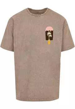 Футболка Merchcode Summer - Icecream, цвет Sepia/Light brown