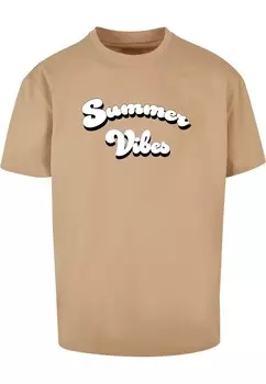 Футболка Merchcode SUMMER VIBES, бежевый