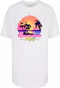 Футболка Merchcode SUMMER VIBES SUNSET, белый