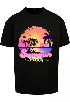 Футболка Merchcode SUMMER VIBES SUNSET, черный