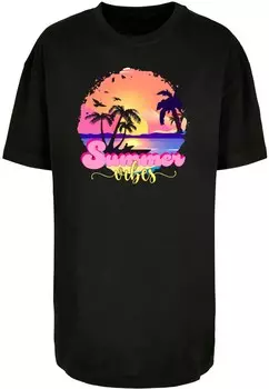 Футболка Merchcode SUMMER VIBES SUNSET, черный