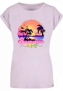 Футболка Merchcode SUMMER VIBES SUNSET, лавандовый