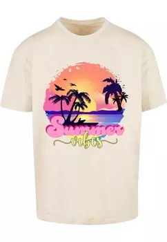 Футболка Merchcode SUMMER VIBES SUNSET, песочный
