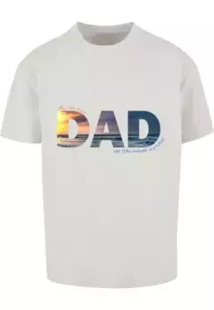Футболка Merchcode "Tee Oversize Merchcode Herren For The Best Dad", цвет Lightasphalt