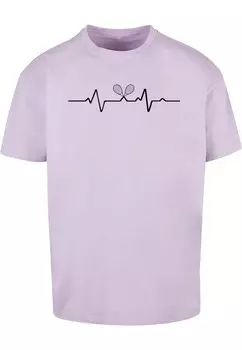 Футболка Merchcode TENNIS BEATS, светло-фиолетовый