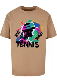 Футболка Merchcode TENNIS LOVE, цвет Chamois