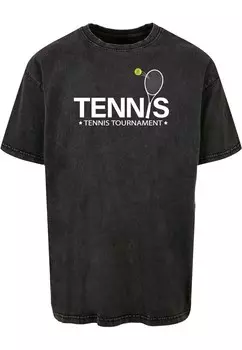 Футболка Merchcode TENNIS RACKET, черный деним