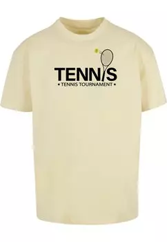 Футболка Merchcode TENNIS RACKET, светло-желтого
