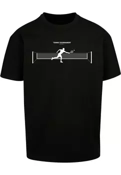 Футболка Merchcode TENNIS ROUND 1, черный