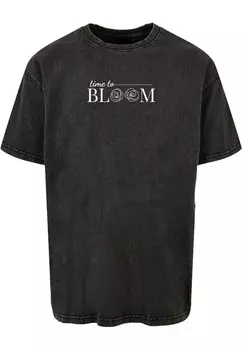 Футболка Merchcode TIME TO BLOOM, антрацит
