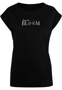 Футболка Merchcode TIME TO BLOOM, черный