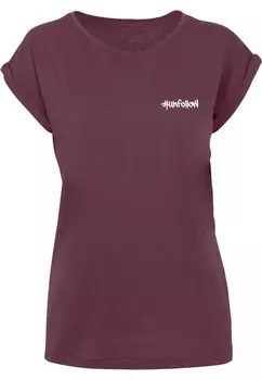 Футболка Merchcode UNFOLLOW, цвет Wine Red