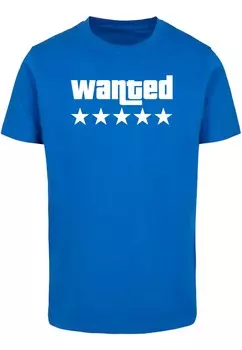 Футболка Merchcode WANTED, синий кобальт