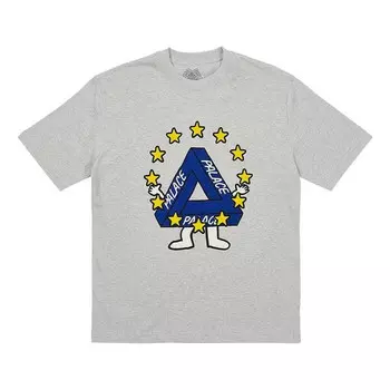 Футболка missing eu t-shirt 'grey marl' Palace, серый