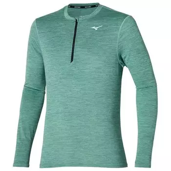 Футболка Mizuno Impulse Core Half Zip, синий