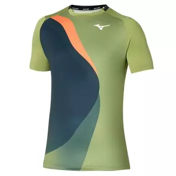 Футболка Mizuno Release Shadow Graphic, зеленый