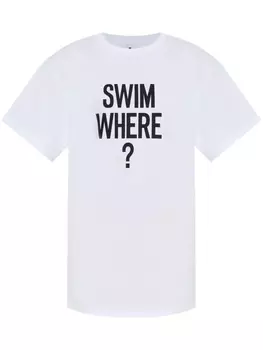 Футболка Moschino из хлопка, белый