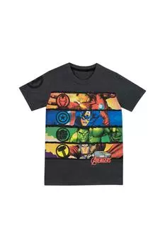 Футболка «Мстители станут героем» Marvel, серый