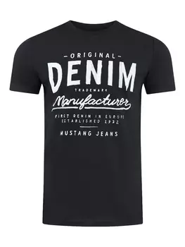 Футболка Mustang Basic Print, черный