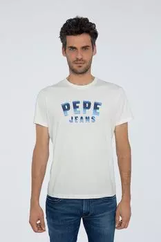 Футболка Мужская Белая Pepe Jeans, белый