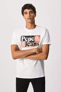 Футболка Мужская Белая Pepe Jeans, белый