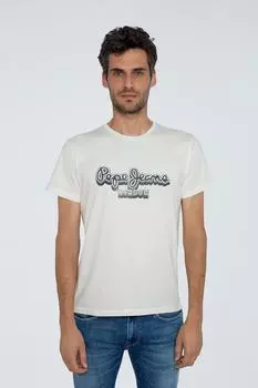 Футболка Мужская Белая Pepe Jeans, белый