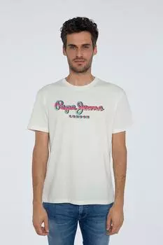 Футболка Мужская Белая Pepe Jeans, белый