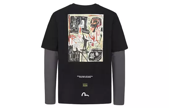 Футболка мужская черная Evisu, черный