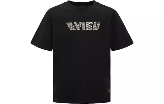 Футболка мужская черная Evisu, черный