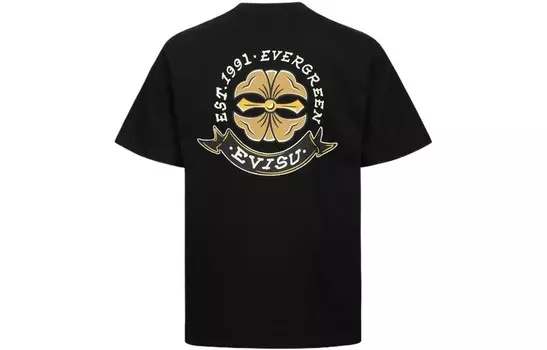 Футболка мужская черная Evisu, черный
