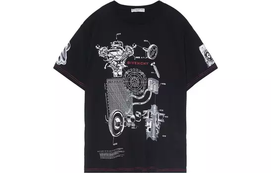 Футболка мужская черная Givenchy, черный