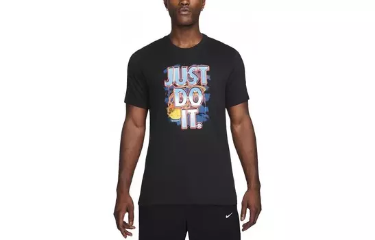 Футболка мужская черная Nike, черный