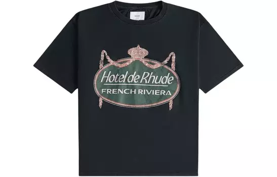 Футболка мужская черная Rhude, черный