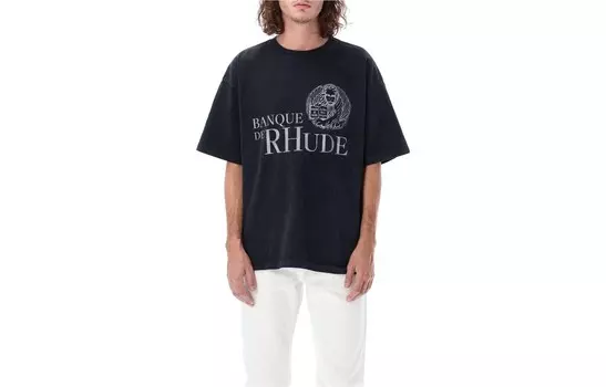 Футболка мужская черная Rhude, черный