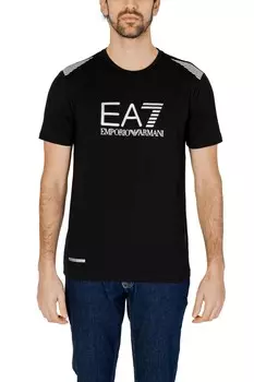Футболка мужская EA7 с принтом, черный