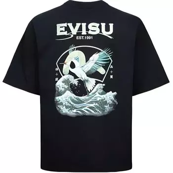 Футболка мужская Evisu, серый/синий